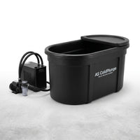 1/3 HP Ice Bath Chiller & 148 Gal Oval Cold Plunge Tub Kit | Cold Plunge Chiller with External Pump & Filter, XXL Upgraded Ice Pod, Cold Plunge Tub with Chiller for Cold Therapy Recovery — Studio Shot