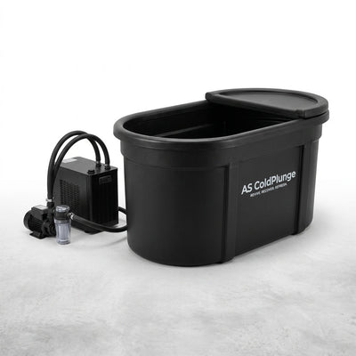 Cold Plunge Chiller Kit Built to Support Recovery, 148 Gal Tub, 1/3 HP External Pump, Ice-Free System
