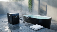 1/3 HP Ice Bath Chiller & 148 Gal Oval Cold Plunge Tub Kit | Cold Plunge Chiller with External Pump & Filter, XXL Upgraded Ice Pod, Cold Plunge Tub with Chiller for Cold Therapy Recovery — Lifestyle