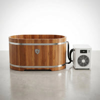 Indoor Cold Plunge Tub Built for Home Recovery, 54 Inch Capacity, 1.3 HP Chiller, Ozone Sanitation — Studio Shot